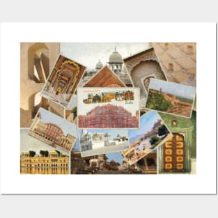 Greetings from Jaipur in India Vintage style retro souvenir Posters and Art